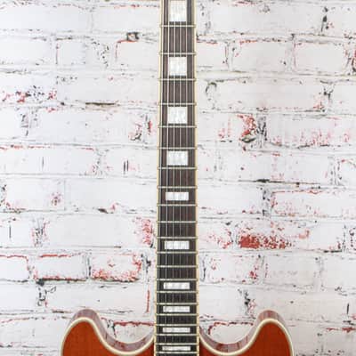 D'Angelico Premier DC Semi-Hollow Electric Guitar Double Cutaway w/ Stop-Bar Tailpiece & HSC  Natural USED image 6