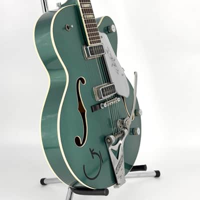 2021 Gretsch Custom Shop G6120 Masterbuilt Stephen Stern - Aged Sherwood Green Metallic - Trades image 7