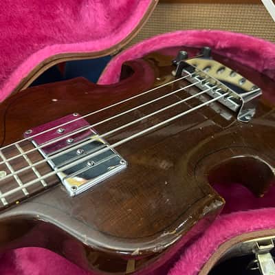 Vintage Gibson EB-1 Electric Bass 1969 Walnut HSC image 4
