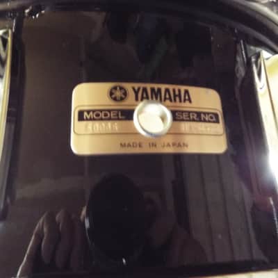 yamaha tour custom 1987 sd 086 black 14 x 6.5 snare drum made in japan image 2