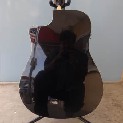 Fender T-Bucket 300CE Hot Rod Series, Quilt Maple Blue Top, Acoustic Electric Guitar With GigBag image 5