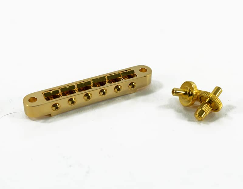 Kluson USA Replacement Brass Nashville Tune-O-Matic Bridge Gold image 1