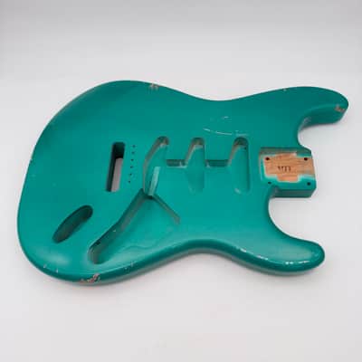 MJT Stratocaster Body Alder Relic Nitro Sherwood Green Metallic mjt5544 image 2