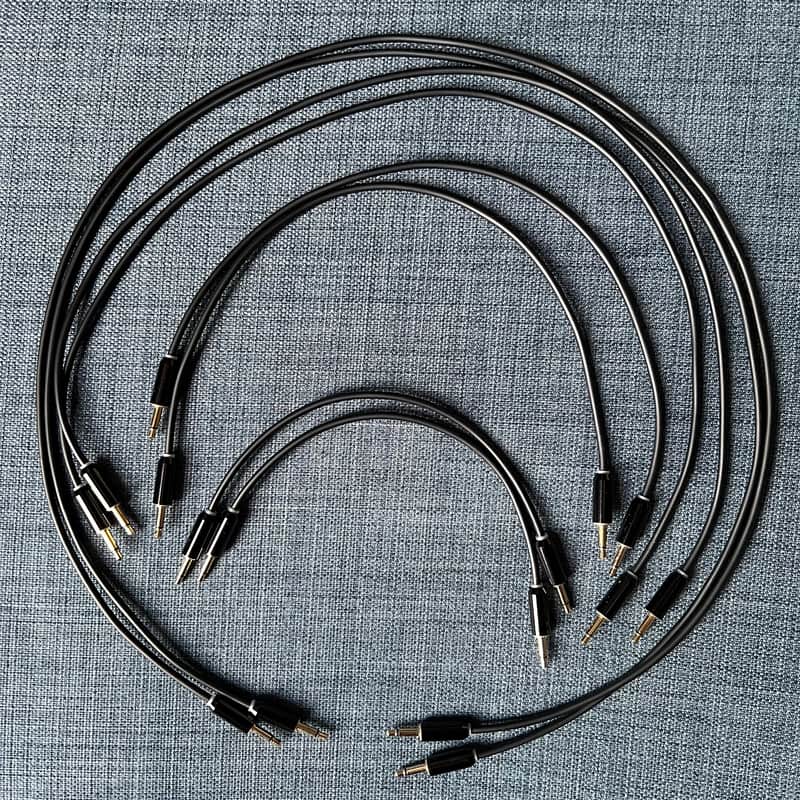 myVolts Candycords Halo LED Light Up Modular Patch Cables Liquorice Black MINT! image 1