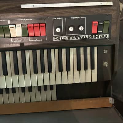 Estradin 9 Synthesizer Vintage USSR Soviet Analog Synth Keyboard Organ Vermona Faemi image 3