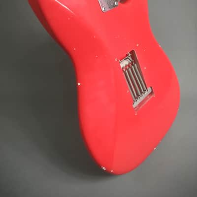LEFTY! Wildwood Vintage ST66 Swamp Ash Boutique Custom Relic Fiesta Red Nitro Gibson 24.75” Scale Strat 7.2 Lb HSC image 13