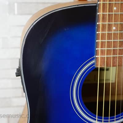 Ibanez PF50CE Open-Pore Trans Blue Sunburst image 7