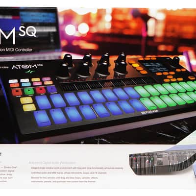 PRESONUS ATOM SQ MIDI USB Ableton DJ Pad Controller+Audio Technica Microphone image 18