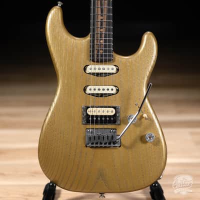 Paoletti Alfa Loft HSS Ebony Fretboard “Stratospheric” S-Style – True Gold image 2