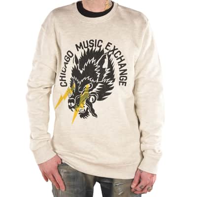 CME "Wolf Lightning" Pullover Crew Sweatshirt Medium image 2