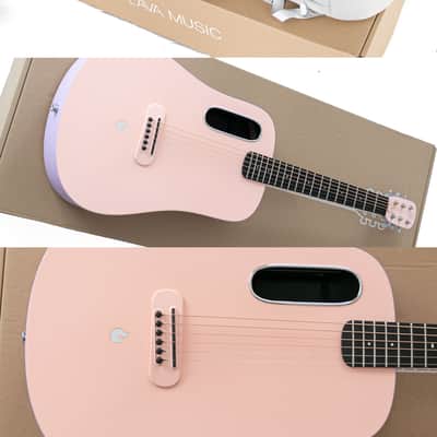 2022 Blue Lava Touch in Coral Pink Acoustic Guitar. image 8