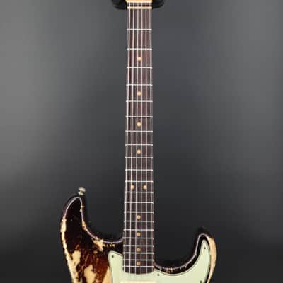 Fender Custom Shop 1963 Stratocaster® Super Heavy Relic® - Super Faded Aged 3-Color Sunburst Sparkle image 3