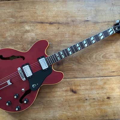 Epiphone  Riviera Blue Label  1971-75 - Cherry VIDÉO image 1
