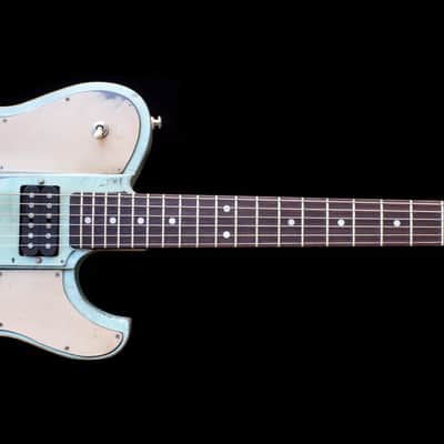 Dax&Co. Ironhorse Deluxe 2022 Aqua/Cream Guitar W/ Hardshell Case & COA! image 4