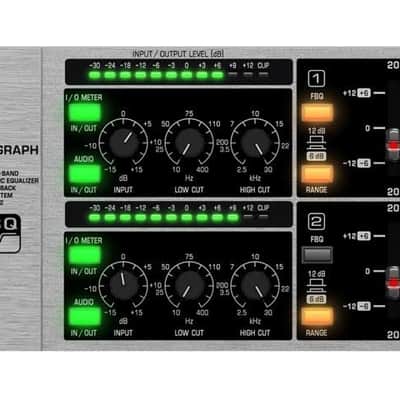 BEHRINGER FBQ3102HD ULTRAGRAPH-PRO EQUALIZZATORE 31 BANDE STEREO RILEVATORE FEEDBACK AMPLIFICATORI OPERAZIONALI BASSO RUMORE 4580 image 4