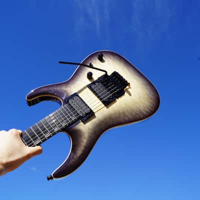 ESP E-II Horizon FR - Black Natural Burst 6-String Electric Guitar w/ Case image 1