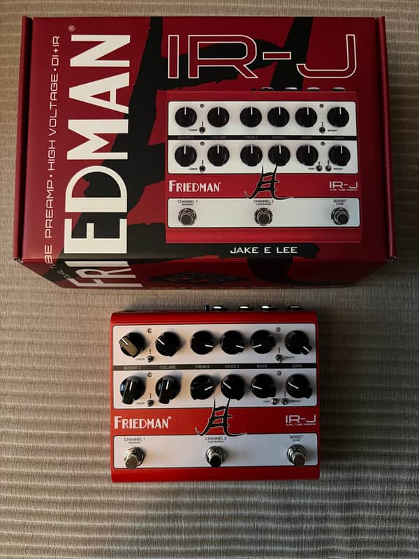 Friedman IR-J Jake E. Lee Signature Dual Tube Preamp 2024 - Present - Red / White image 1