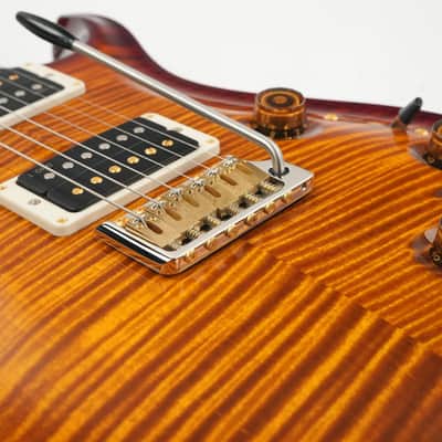 PRS Custom 24 10 Top Piezo Black Gold Burst image 7