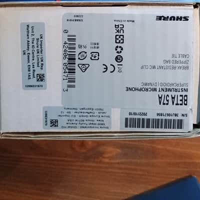 Shure BETA 57A Supercardioid Dynamic Instrument Microphone 1989 - Present - Blue image 2