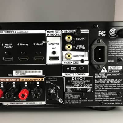 DENON AVR-X1200W 7.2Ch 4K Ultra HD Integrated Network AV Receiver WiFi Bluetooth image 6