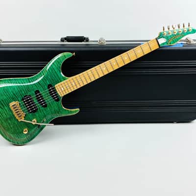 Zion Custom Z-Series style superstrat. 'Irish eyes are smilin.' 2002 image 9