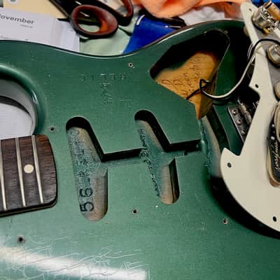 Fender 1959 Fender Stratocaster Custom Shop 2015 - Journeyman Relic Sherwood Green image 19