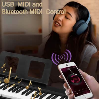 🎹88 Key Electric Piano / Keyboard +USB +MIDI +Microphone!🎹 image 6