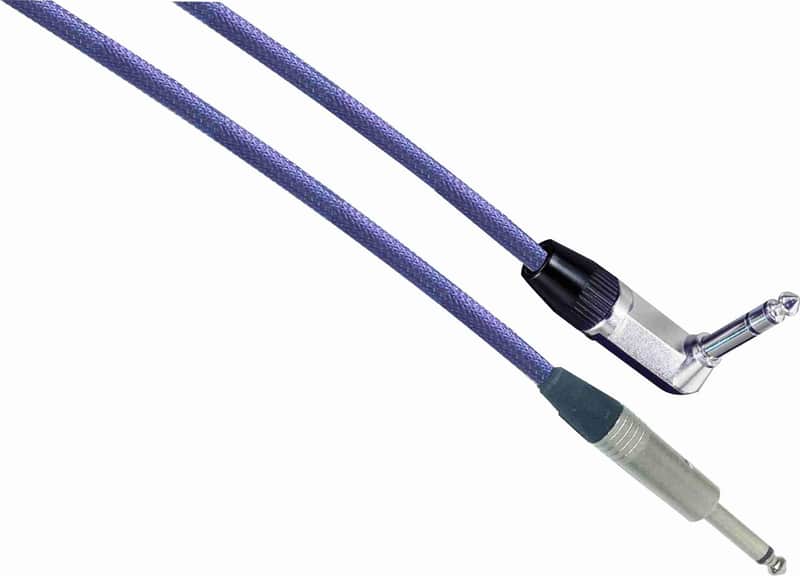 PURPLE HAZE Designer Series Guitar Cables - 1/4" Straight to Right Angle - 1 ft. / STRAIGHT to RIGHT ANGLE image 1
