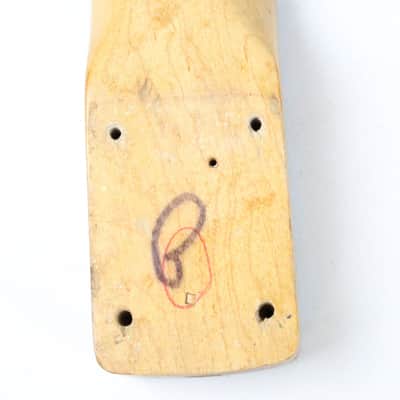 RARE 1963 Vintage Fender Stratocaster Neck Maple Brazilian Rosewood Clay Inlays Strat USA 1960s L-Series Pre-CBS image 7