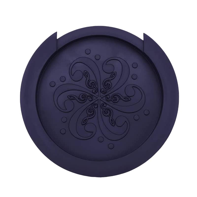 Guitar Sound Hole Cover Rubber Feedback Buster 10cm Sound Cover Protector for Acoustic Guitar (Black) image 1