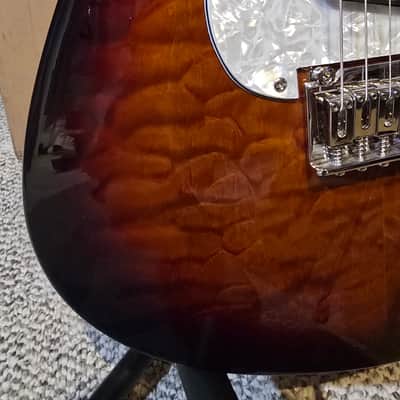 Dean Zelinsky ATW TAGLIARE STRATOCASTER 2023 - QUILTED WALNUT BURST image 7