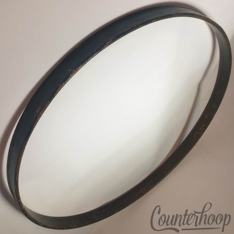 *Leedy 26" Bass Drum Hoop/Rim Vintage 20s 1Ply 3/8"Thick Solid Maple Stain/Black image 1
