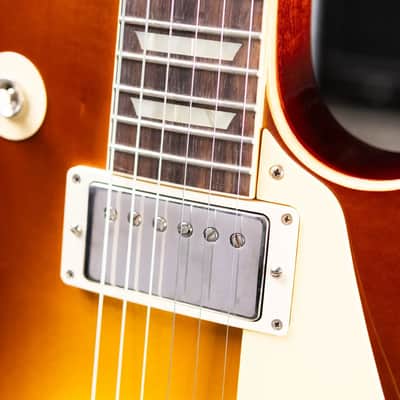 Gibson Custom Shop 1958 Les Paul Standard Reissue - VOS Iced Tea Burst with Brown/Pink Lifton Reissue 5-Latch Case - Used image 10