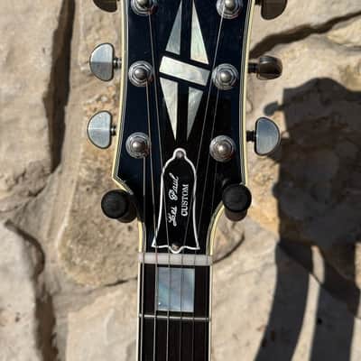 Gibson Custom Shop 1960 Reissue Les Paul Custom Black Beauty 50th Anniversary Gold Book 2010 - Black image 8