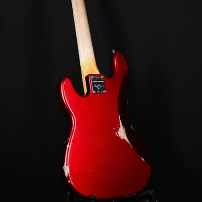 Fender Custom Shop LIMITED Edition '62 P Bass Relic- Aged Candy Apple Red 2025 STUNNING!!  PLEK & Hipshot UPgrade RARE FIND! image 5