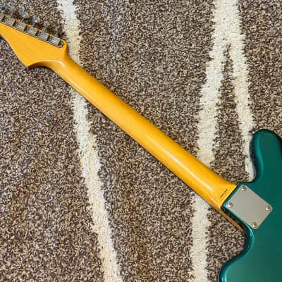 Clean! 2000 Fender Japan JM66-80 Jazzmaster Reissue MIJ CIJ Ocean Turquoise Metallic OTM w/Matching Headstock Tokai/Dyna Factory Era image 7