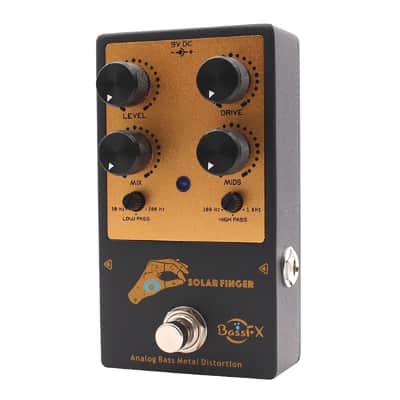 Fanmuzk Solar Finger Bass Pedal Metal Distortion with Low-pass High-pass Control image 3