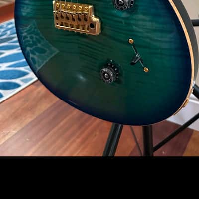 PRS Paul Reed Smith Custom 24 Tree of Life PRISTINE! COA & Case - Makina Blue image 7