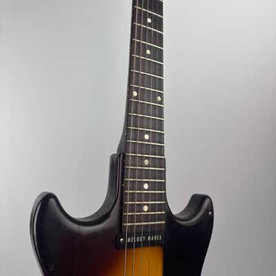 1961 Gibson Melody Maker with Vibrola Sunburst w/ Original gator case image 5