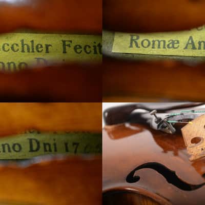 Rare Vintage German Made Labaled 4/4 Violin Fiddle David Tecchler+New Case,New Strings~Youtube Video image 6