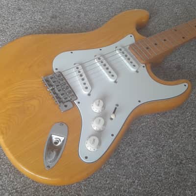 AlfaTone Stratocaster 1970s - Natural Hinoki VG Cond RARE image 3
