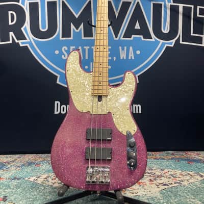 Tom Hamilton's Aerosmith, Sadowsky NYC - Pink Sparkle 4-String Bass (TH2 #11) PLUS Personalized NHL Hockey Jersey. AUTHENTICATED! image 4