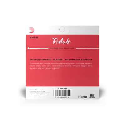 D'Addario - J810 4/4H Prelude Violin String Set - 4/4 Scale, Heavy Tension (J810 4/4H) image 3