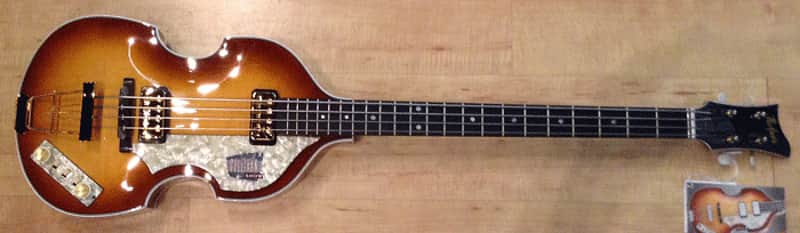 Horfner Limited Edition Beatle Bass 1962 Ed Sullivan Show Electric Violin Bass Right Handed Sunburst image 1
