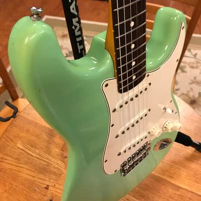 1986 Fender American Vintage '62 Stratocaster Surf Green AVRI image 5