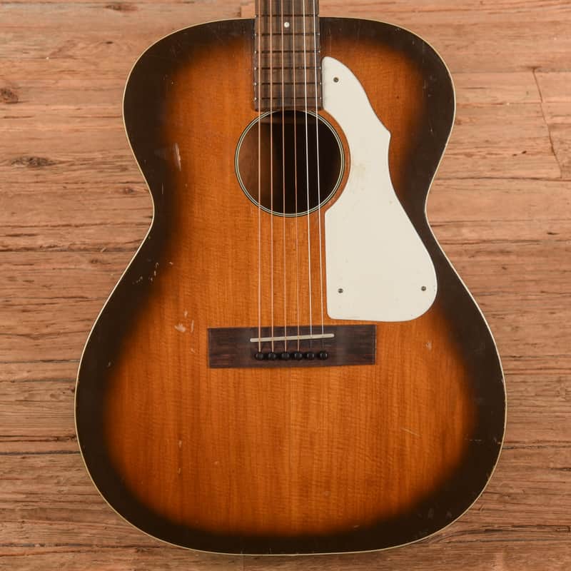 Silvertone H621 X-Brace Conversion Sunburst 1966 image 1