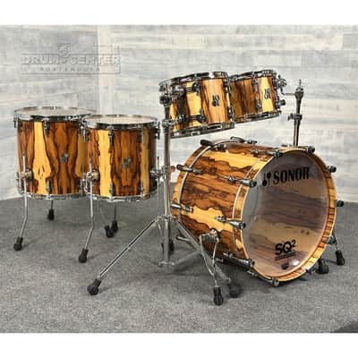 Sonor SQ2 Beech 5pc Drum Set African Marble Semi Gloss image 1