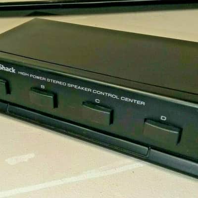 Radio Shack 4-Way Speaker Selection Switch Control Center Cat. No. 40-244 Black image 1
