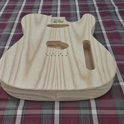 Woodtech Routing - Swamp Ash/Swamp Ash Chambered Telecaster Body - Unfinished image 3