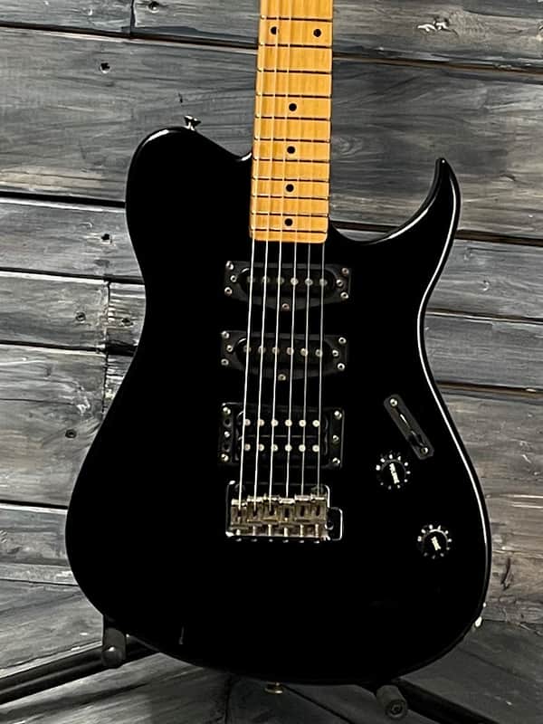 Used Squier by Fender MIJ Bullet HT-1 HSS Guitar with Case- Black image 1